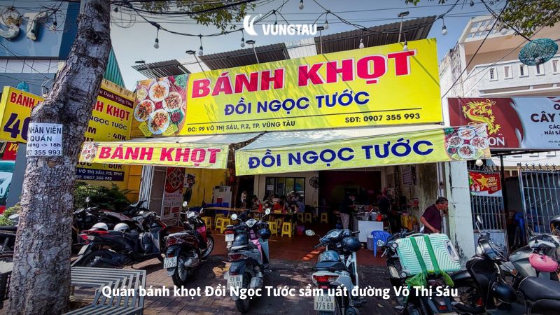 Quán bánh khọt Đồi Ngọc Tước sầm uất đường Võ Thị Sáu