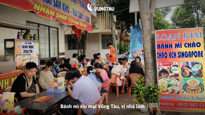 Bánh mì xíu mại Vũng Tàu, vị nhà làm