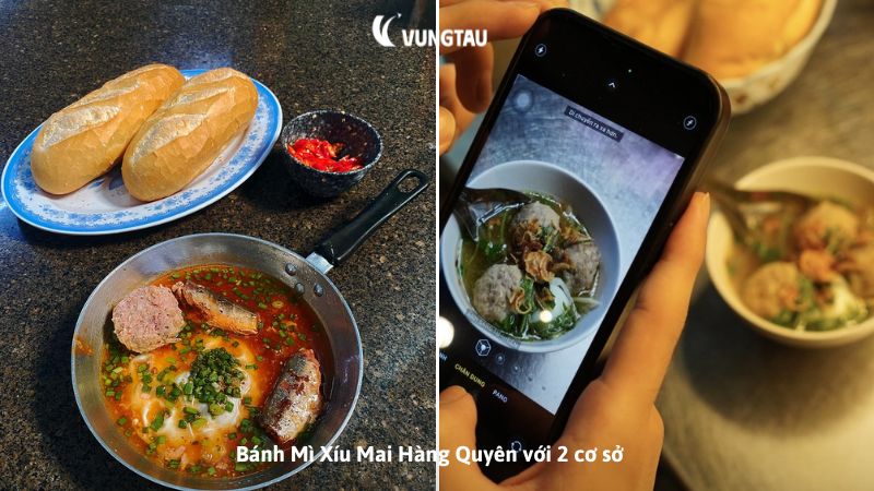 Bánh Mì Xíu Mai Hàng Quyên với 2 cơ sở