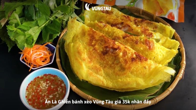 Ăn Là Ghiền bánh xèo Vũng Tàu giá 35k nhân đầy