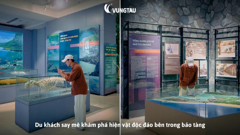 Du khách say mê khám phá hiện vật độc đáo bên trong bảo tàng