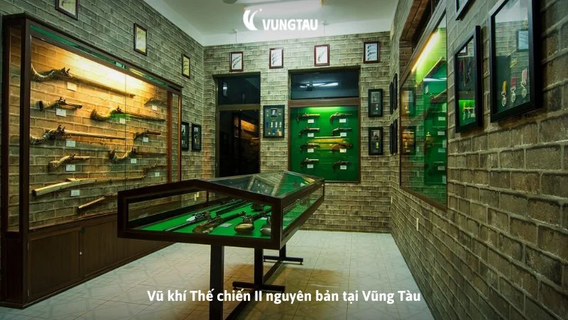 Vũ khí Thế chiến II nguyên bản tại Vũng Tàu
