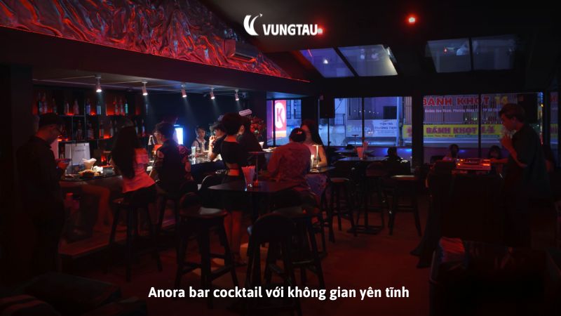 Anora bar cocktail với không gian yên tĩnh