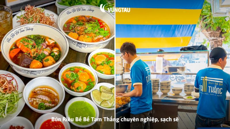 Bún Riêu Bề Bề Tam Thắng chuyên nghiệp, sạch sẽ