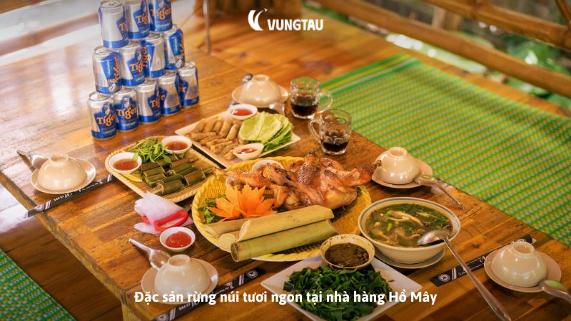 Đặc sản rừng núi tươi ngon tại nhà hàng Hồ Mây