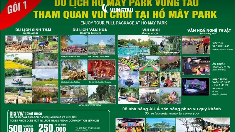 Du khách thỏa sức vui chơi tại Hồ Mây Park