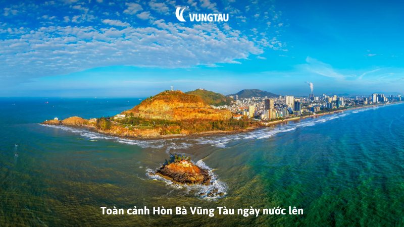 Toàn cảnh Hòn Bà Vũng Tàu ngày nước lên