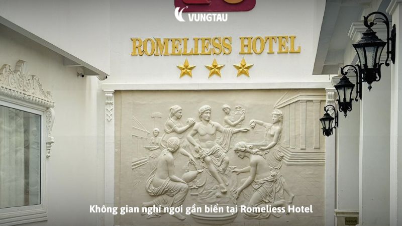 Không gian nghỉ ngơi gần biển tại Romeliess Hotel