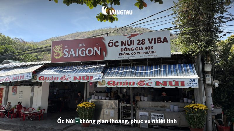 Ốc Núi - không gian thoáng, phục vụ nhiệt tình