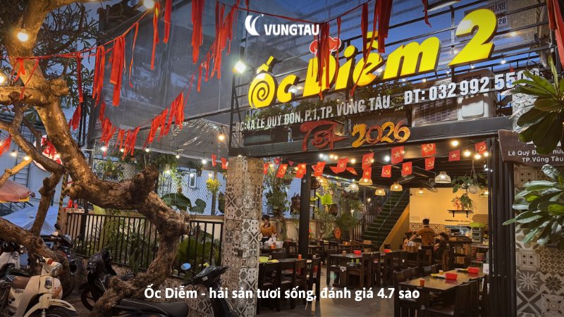 Ốc Diễm - hải sản tươi sống, đánh giá 4.7 sao