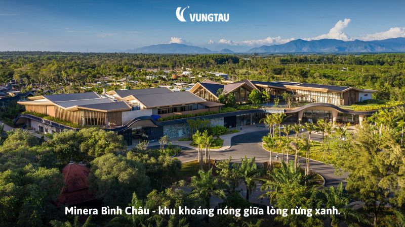 Toàn cảnh khu suối nước nóng Bình Châu