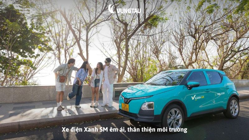 Xe điện Xanh SM êm ái, thân thiện môi trường