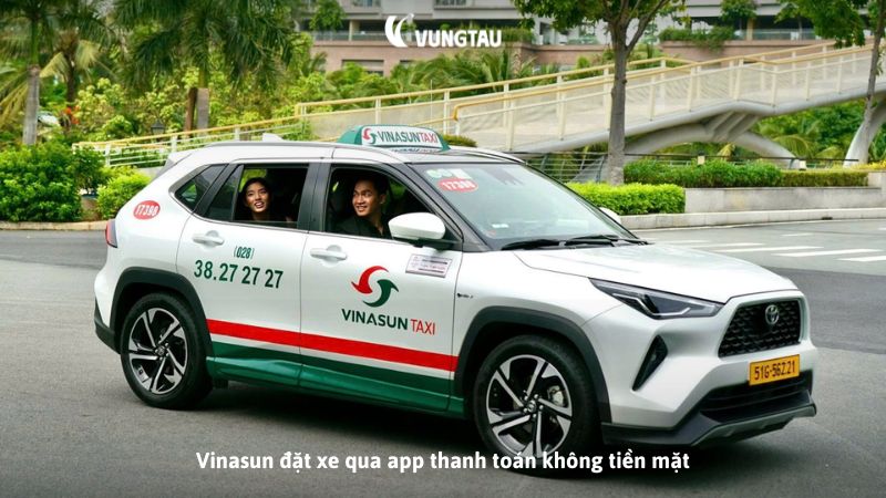 Vinasun đặt xe qua app thanh toán không tiền mặt