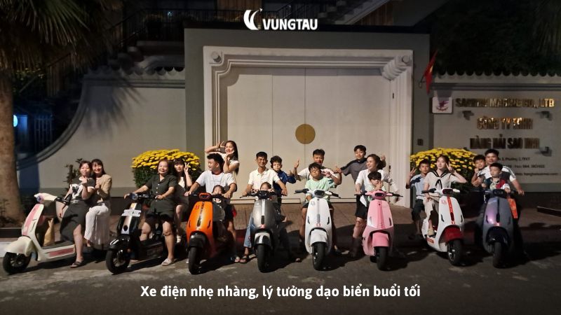 Xe điện nhẹ nhàng, lý tưởng dạo biển buổi tối 