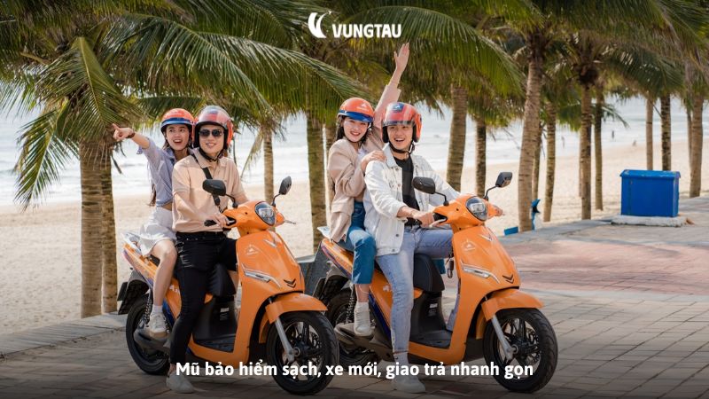 Mũ bảo hiểm sạch, xe mới, giao trả nhanh gọn 