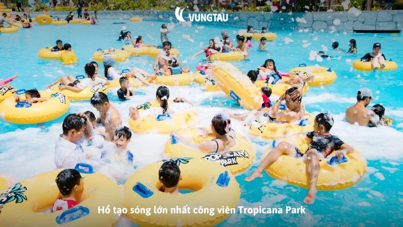 Hồ tạo sóng lớn nhất công viên Tropicana Park