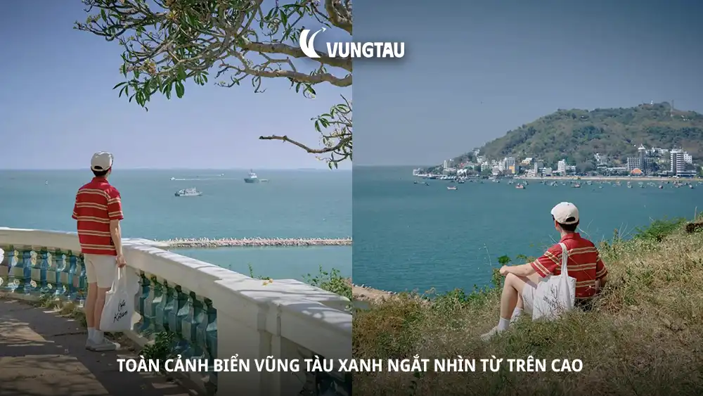 Toàn cảnh biển Vũng Tàu xanh ngắt nhìn từ trên cao