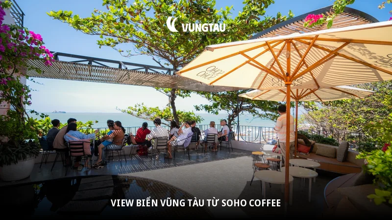 View biển Vũng Tàu từ SOHO Coffee
