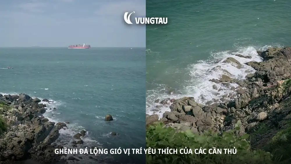 Ghềnh đá lộng gió vị trí yêu thích của các cần thủ