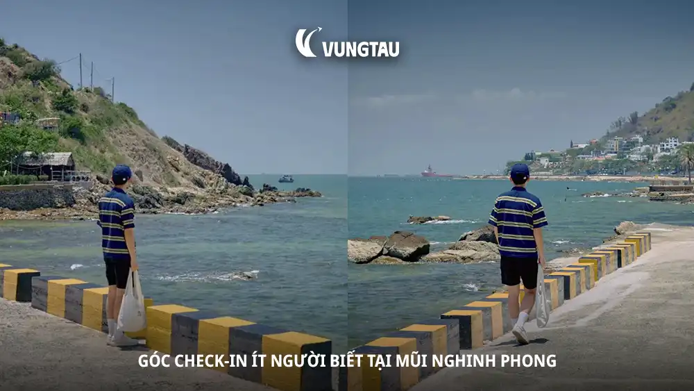 Góc check-in ít người biết tại Mũi Nghinh Phong