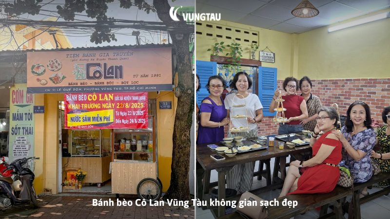 Bánh bèo Cô Lan Vũng Tàu không gian sạch đẹp