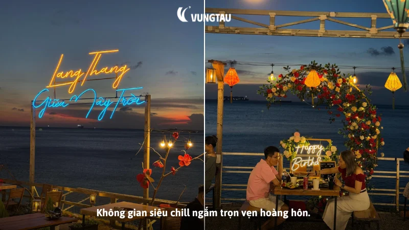 Không gian siêu chill ngắm trọn vẹn hoàng hôn.