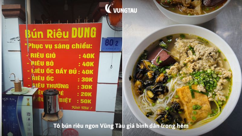 Tô bún riêu cua ghẹ đặc biệt đầy ắp topping
