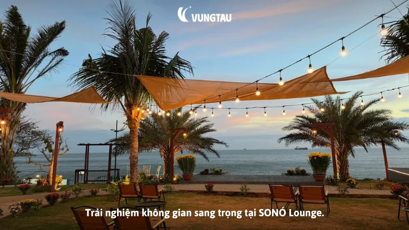 Trải nghiệm không gian sang trọng tại SONÓ Lounge.