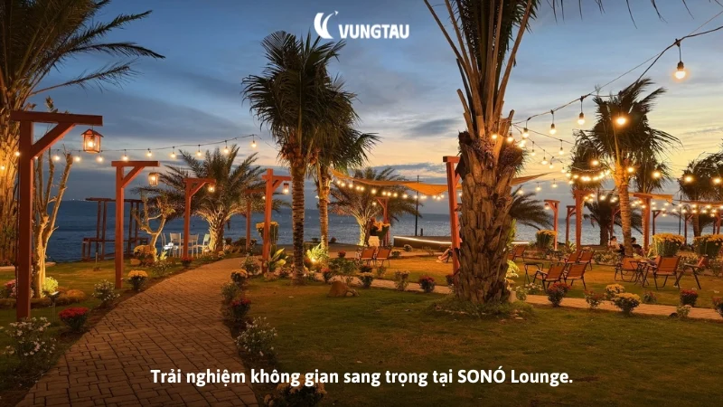 Trải nghiệm không gian sang trọng tại SONÓ Lounge.