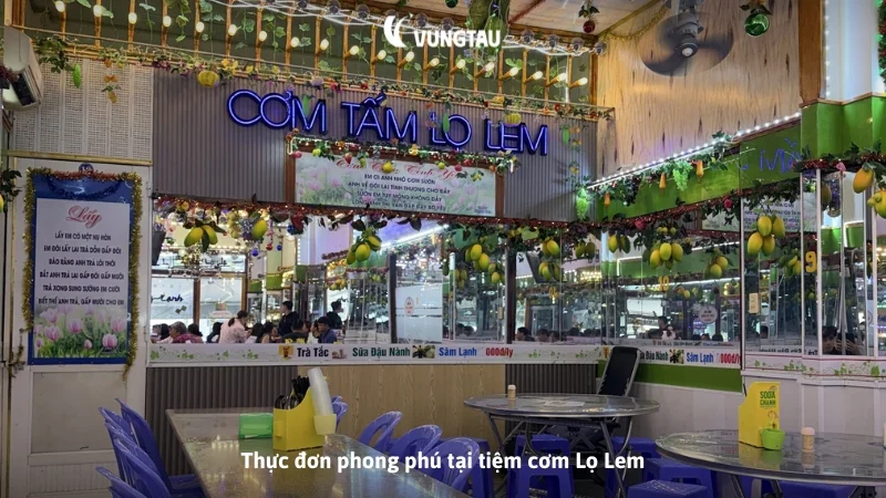Thực đơn phong phú tại tiệm cơm Lọ Lem