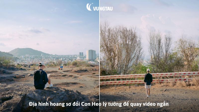 Địa hình hoang sơ đồi Con Heo lý tưởng để quay video ngắn 