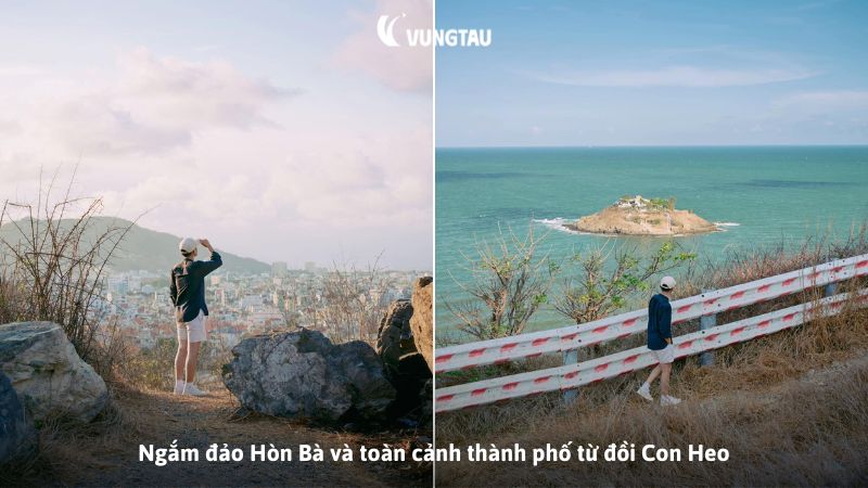 Ngắm đảo Hòn Bà và toàn cảnh thành phố từ đồi Con Heo