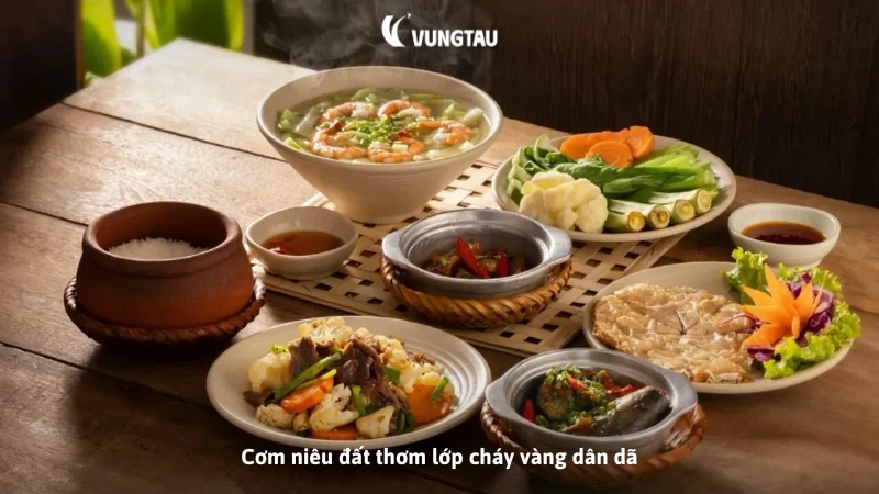 Cơm niêu đất thơm lớp cháy vàng dân dã