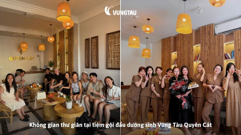 Không gian thư giãn tại tiệm gội đầu dưỡng sinh Vũng Tàu Quyên Cát