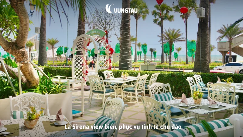 La Sirena view biển, phục vụ tinh tế chu đáo 