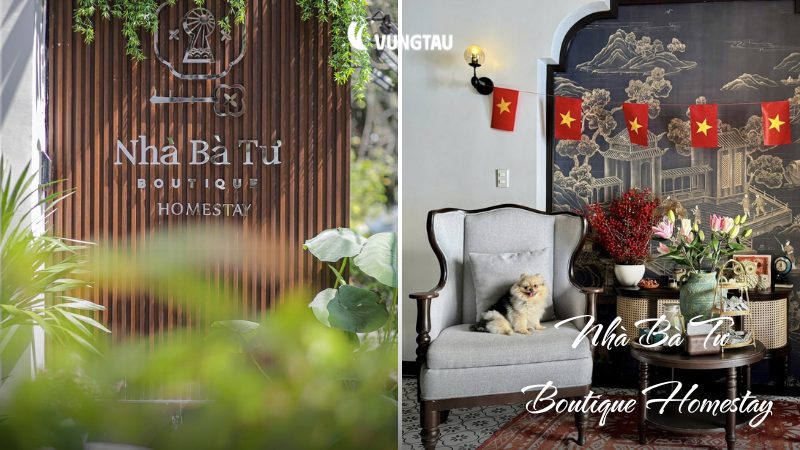 Không gian boutique vintage tại Nhà Bà Tư Vũng Tàu