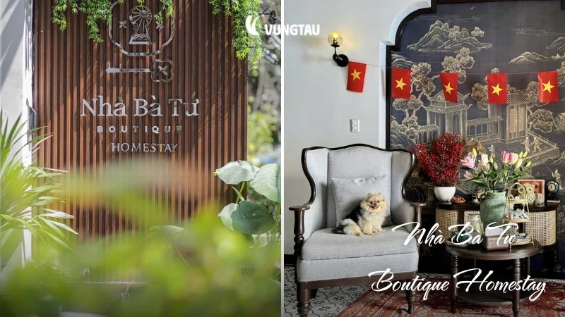 Không gian boutique vintage tại Nhà Bà Tư Vũng Tàu