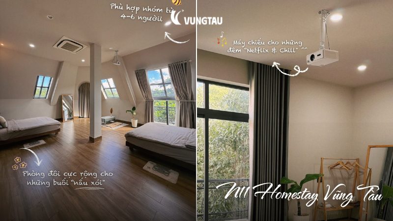Không gian lưu trú tại N11 Homestay Vũng Tàu
