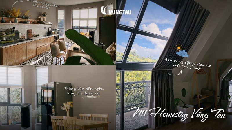 Không gian lưu trú tại N11 Homestay Vũng Tàu