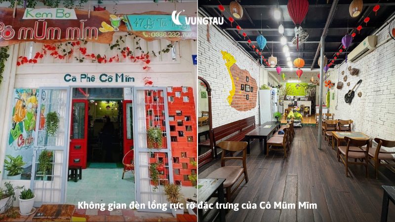 Không gian đèn lồng rực rỡ đặc trưng của Cô Mũm Mĩm