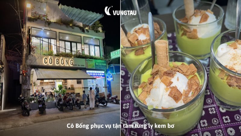 Cô Bống phục vụ tận tâm từng ly kem bơ