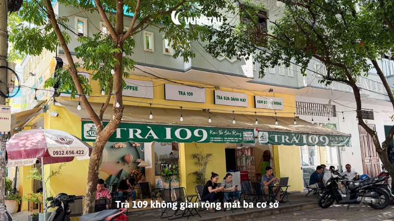 Trà 109 không gian rộng mát ba cơ sở