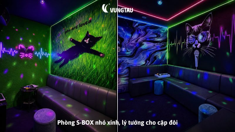 Phòng S-BOX nhỏ xinh, lý tưởng cho cặp đôi