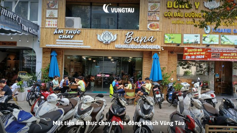 Mặt tiền ẩm thực chay BaNa đông khách Vũng Tàu