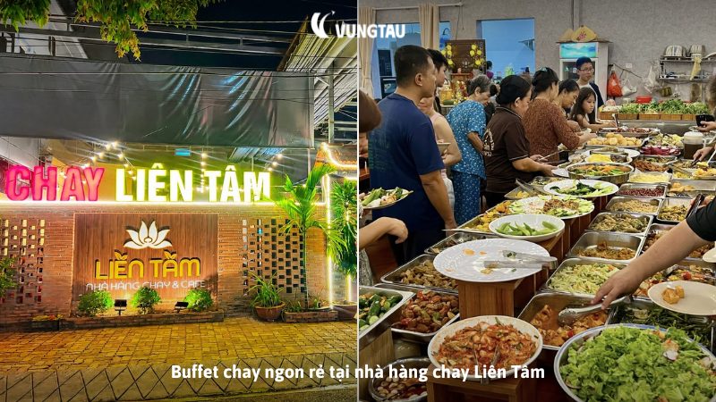 Buffet chay ngon rẻ tại nhà hàng chay Liên Tâm