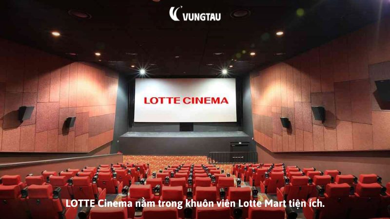 LOTTE Cinema nằm trong khuôn viên Lotte Mart tiện ích.